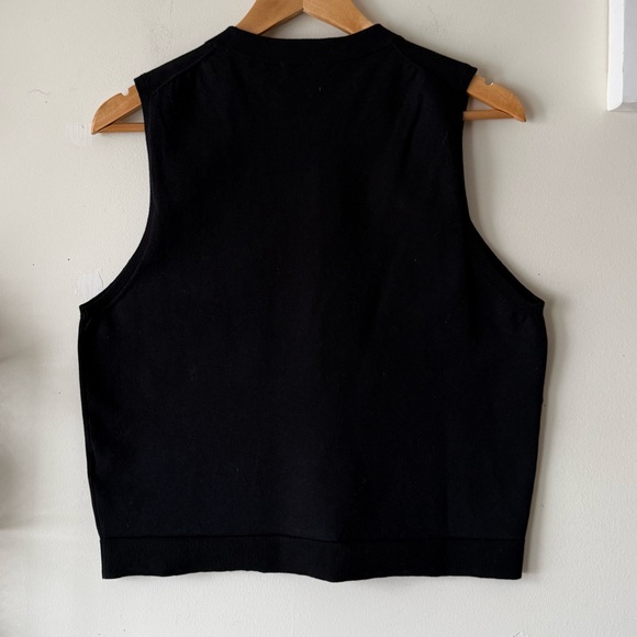 J.Crew Black Sweater Shell in Premium Ultra-Fine Cotton Blend Size Large - Picture 3 of 11